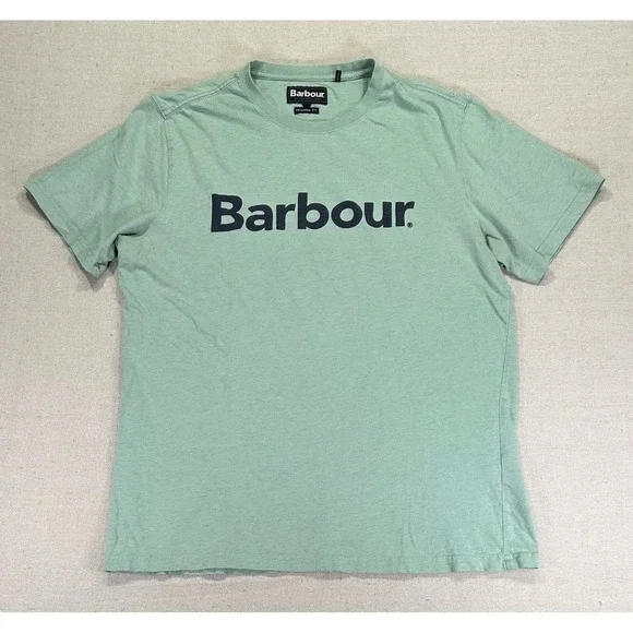 BARBOUR Men's Medium Spell Out T-Shirt Short Sleeve‎ Tee