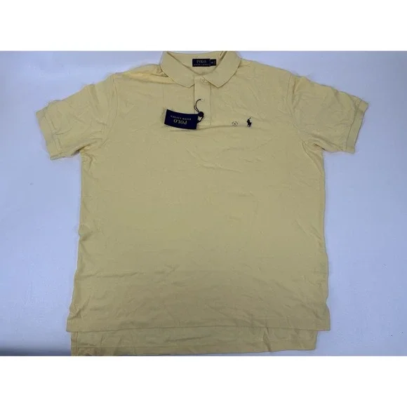 POLO‎ RALPH LAUREN Short Sleeve Men's Shirt Wicket Yellow Size XXL