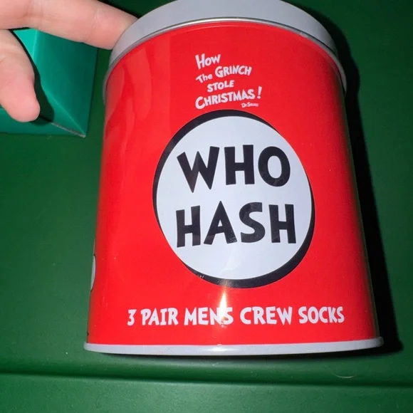 Dr. Seuss Who Hash 3 PR Crew Socks