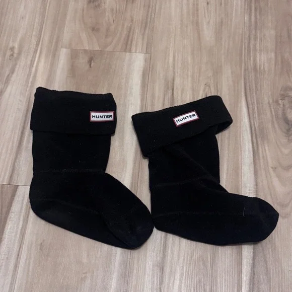 Hunter Black Fleece Boot Socks Liners Size‎ M US 5-7 UAS3011AAA