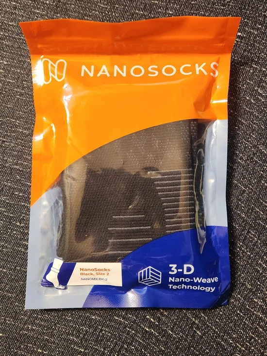 NEW Nano Black Compression UNISEX 3-D Nano Weave NanoSocks