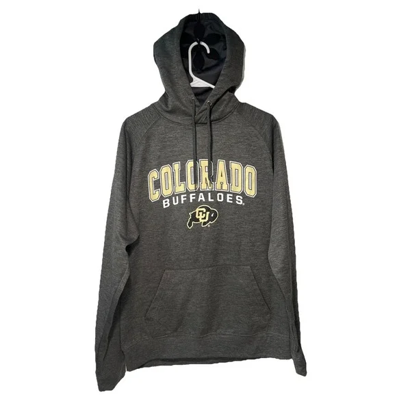 Colosseum Adult Gray Colorado‎ Buffaloes Pullover Hoodie Size Medium