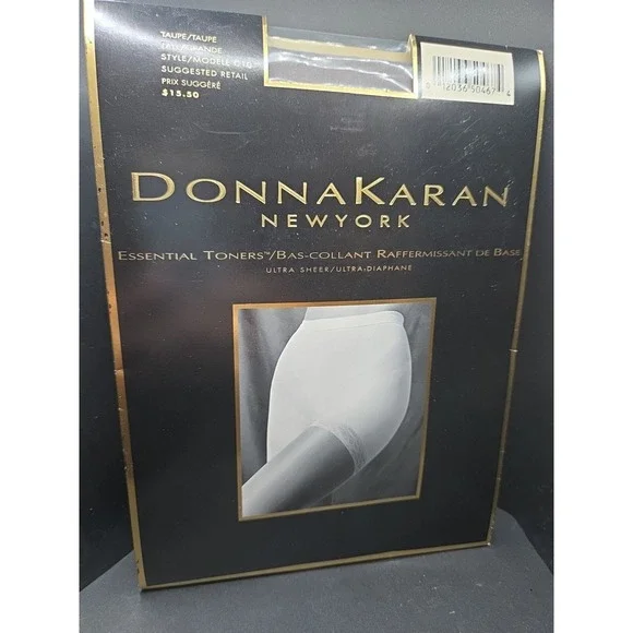 Vintage Pantyhose 1995 Donna Karan Essential Toner Small DK Taupe Style C10 Tall