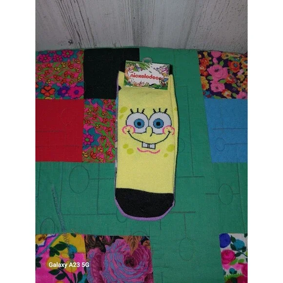 Nickelodeon Socks 5 Pair Size 4-10