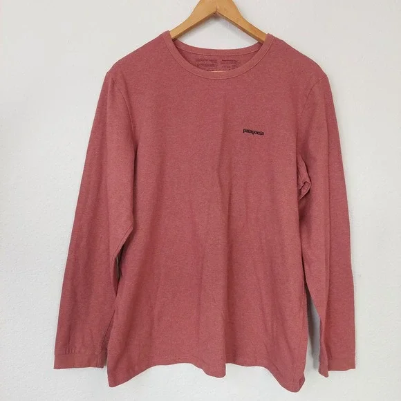 Patagonia Responsibili-Tee Long Sleeve Logo Shirt Regular‎ Fit Men's XL