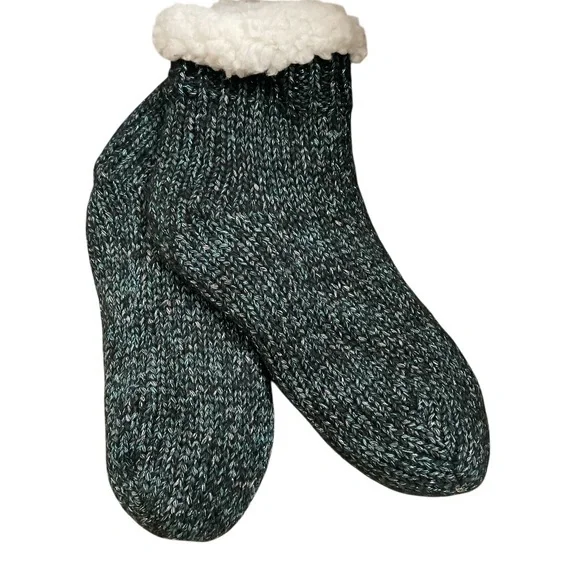 Charter Club Sherpa-lined Cable Knit Slipper Socks