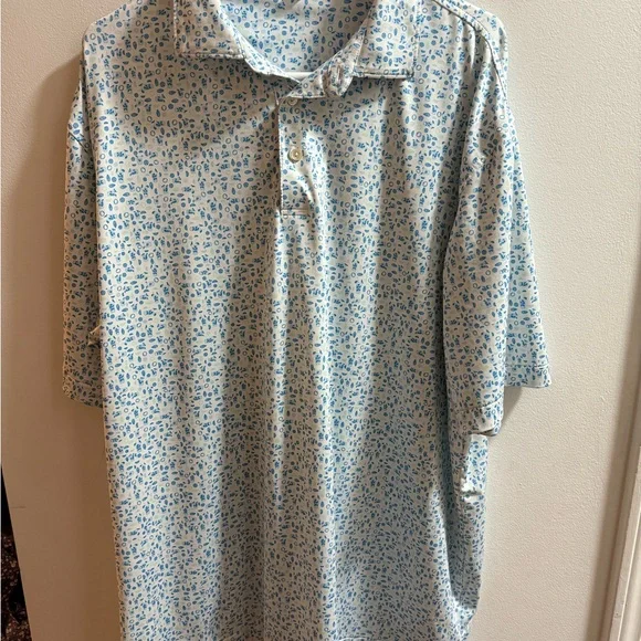 Peter Millar Men's Summer Comfort‎ Polo With Fun Design Size XL