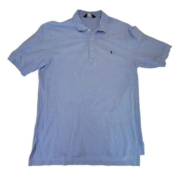 Polo Golf Ralph Lauren Men's Light Blue Short Sleeve Polo‎ Shirt Pony Logo