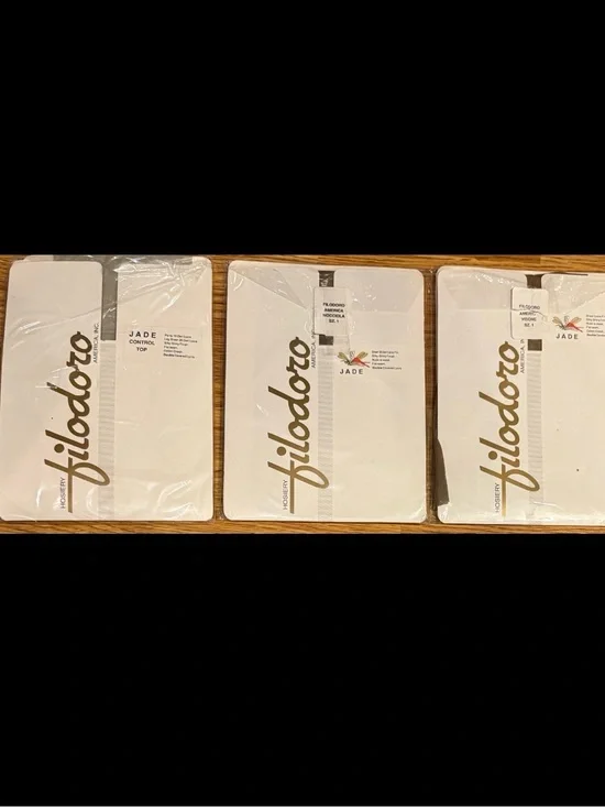 Vintage Lot (3) Filodoro Jade Hosiery NIP Control Shimmer Small & Sz 1 Italy