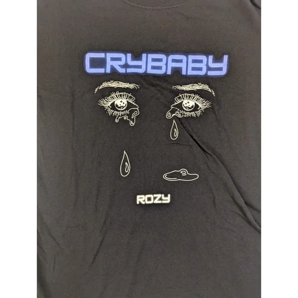 Rozy Band Crybaby Mens T-Shirt Blk XL‎ Texas Punk Alt Edgy RōZY Rock Metal