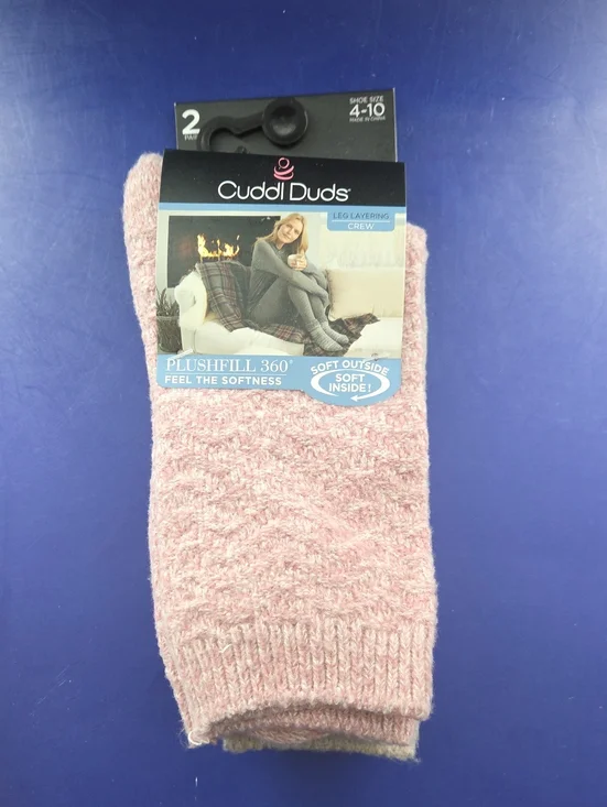 Cuddl Duds Plushfill 360 Women's Crew Socks Size 4-10