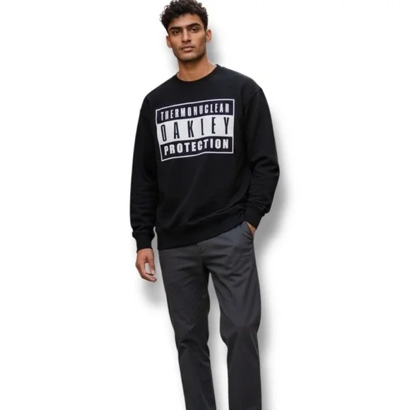 NWT Oakley‎ TNP Advisory Fleece Sweatshirt Mens Size Large L Black