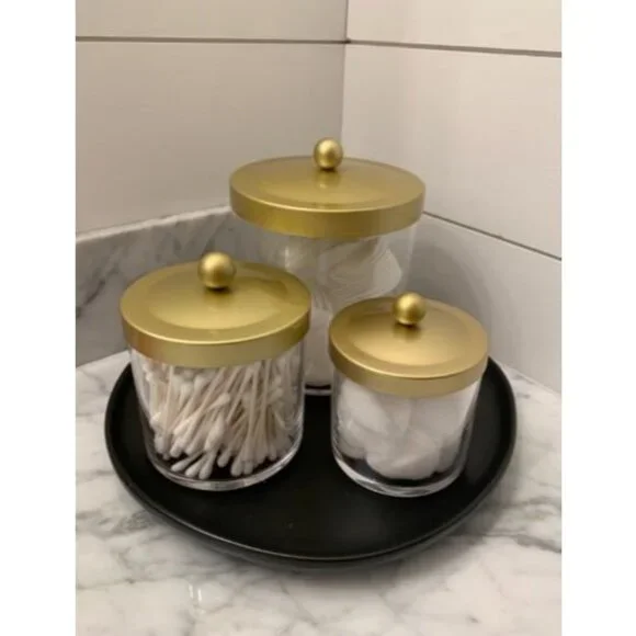 Premium Quality Apothecary Jars - Clear Plastic Jars with Rust Proof