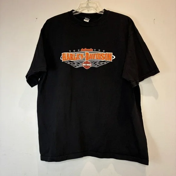 Harley-Davidson T-Shirt Mens 3X Black Tilley Statesville NC‎ Biker Graphic