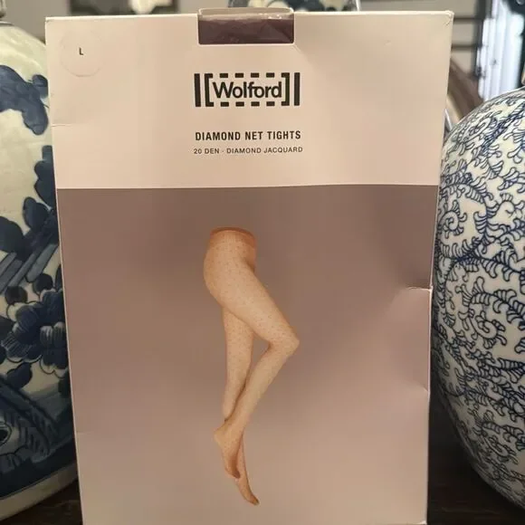 NWT Wolford Diamond Net Tights