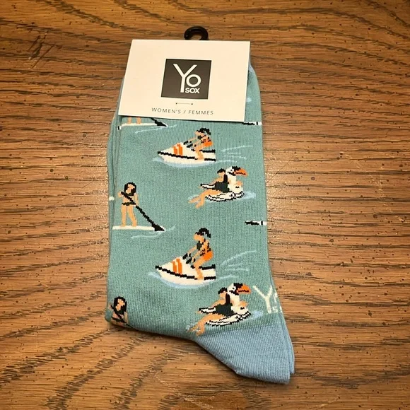 Yo‎ crew socks, Summer at the Lake, NWT