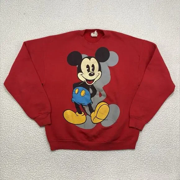 Vintage Mickey & Co. Mickey Mouse‎ Crewneck Sweatshirt Size XL 90s Made In USA