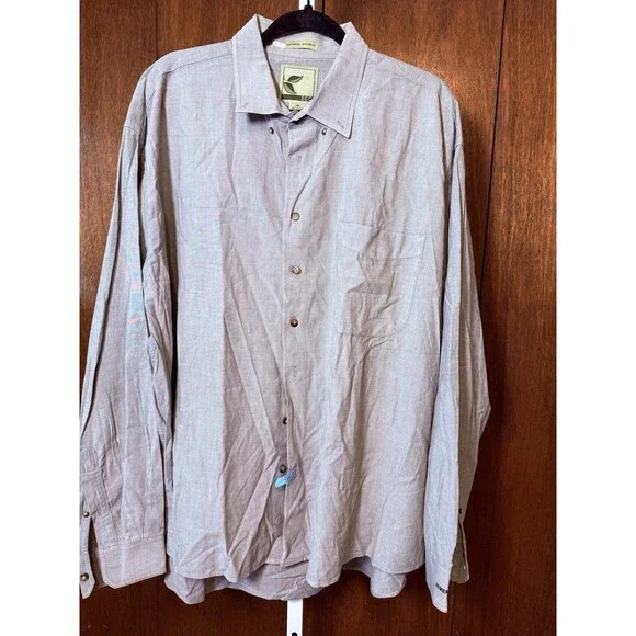 Destinations American Identity ECO Men's Gray Cotton Bamboo Shirt  XXL