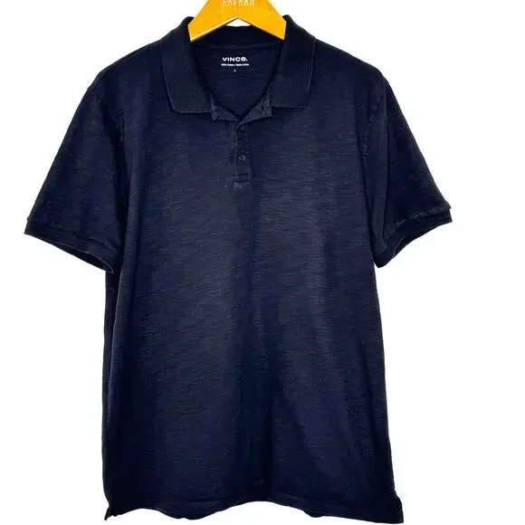 Vince Cotton 3 Button‎ Collared Polo Shirt