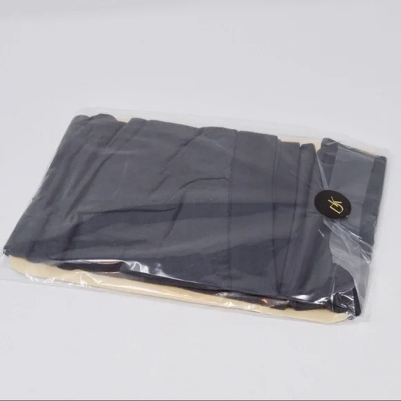 Vintage 90’s Donna Karan Satin‎ Jersey Medium Gray Grey Hosiery Style 268 NEW