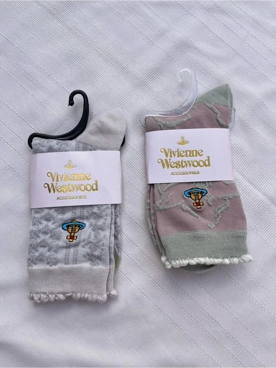 Vivienne Westwood Knit Crew Socks with 2 pair