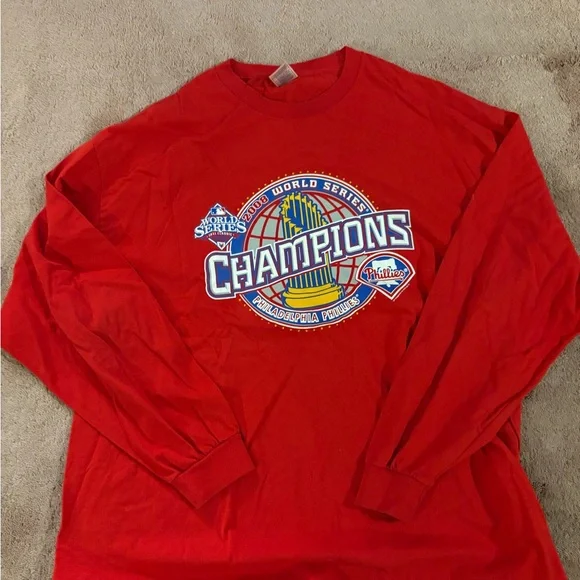 Y2K 2008 Philadelphia Phillies World Champions‎ Long Sleeve Shirt