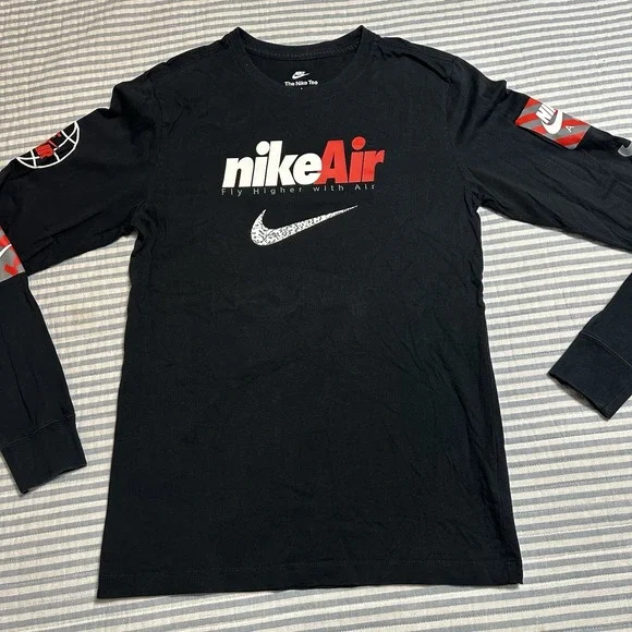 Nike Air Logo Print Breathable‎ Long-Sleeve T-Shirt Small