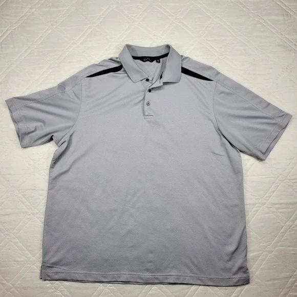 Walter Hagen Essentials XXL Mens Gray Shirt‎ Polo Golf Short Sleeve