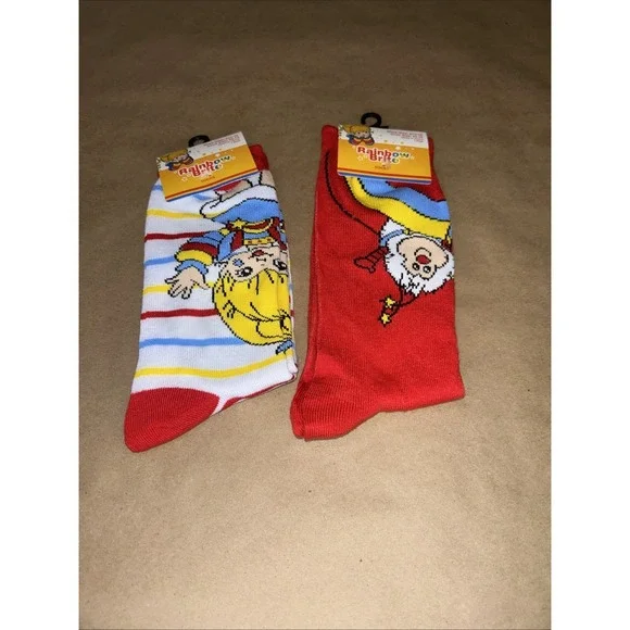 NEW UNOPENED Women's Rainbow Brite Socks - Set of 2