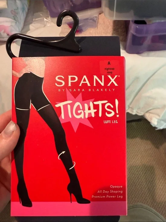 SPANX Navy Luxe Leg Opaque Tights