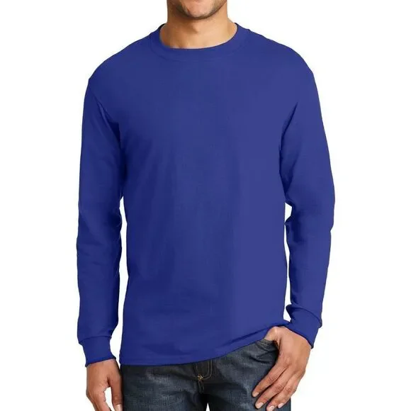 Hanes | Long Sleeve Men’s Big and Tall Tee Shirt