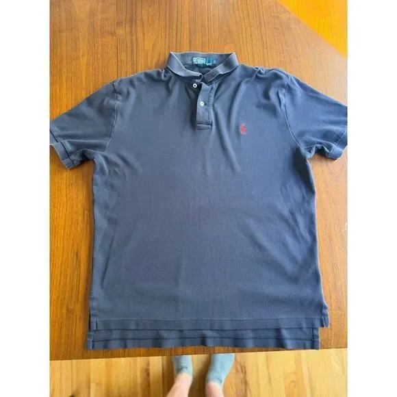 Vintage Polo by Ralph Lauren Navy Blue Short Sleeve Polo Shirt Men's Size L