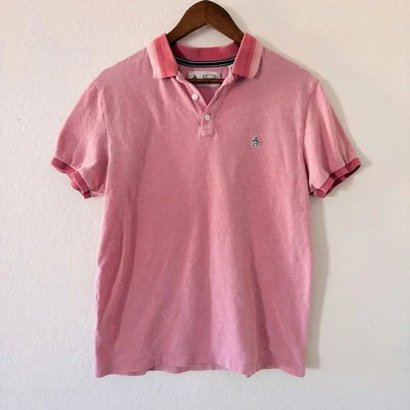 Original‎ Penguin Men's Polo Shirt in Soft Pink Medium