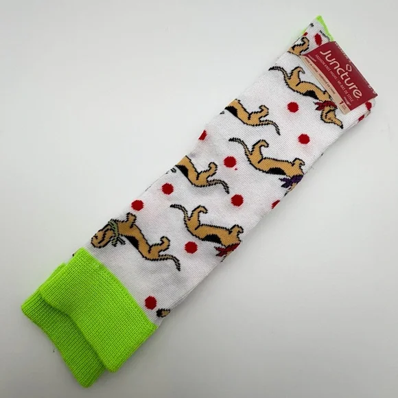 Women's‎ Dachshund Knee High Socks Novelty Dog Print Fun Gift Juncture 5–9 New