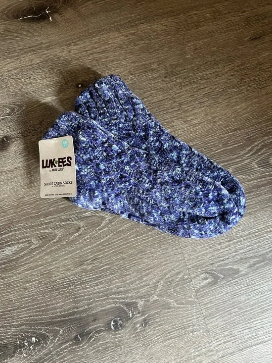NWT Luk Eez by Muk Luks S/M 5-7‎ Cabin Socks Slippers