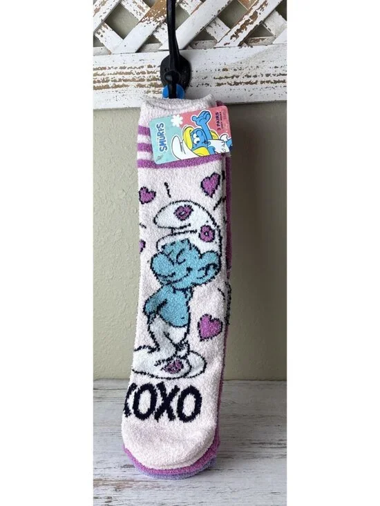 New 3 Pairs Smurfs Cozy Socks Women's Shoes Size 4-10