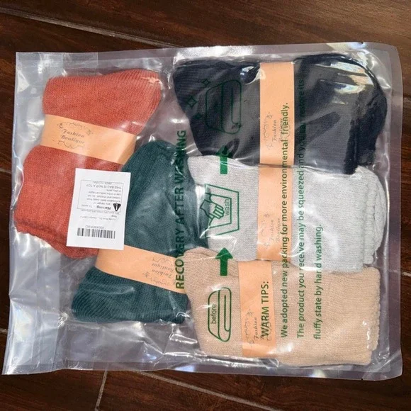 5 pairs wool  socks