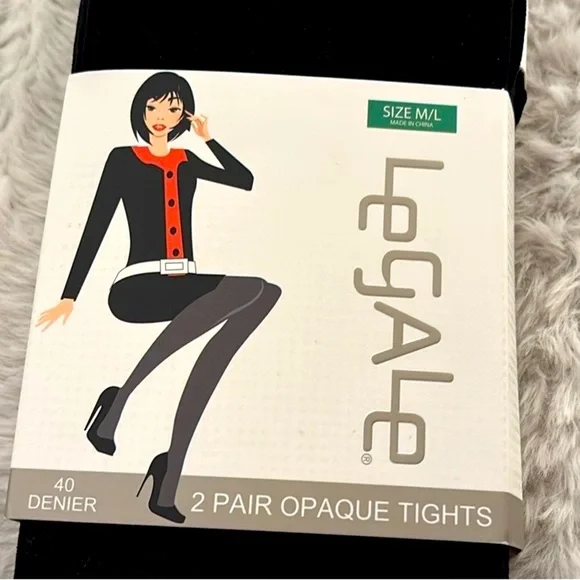 NWT Legale 2 pairs opaque tights.