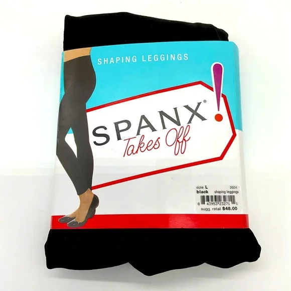 NWT Spanx Shaping Leggings Black, Large