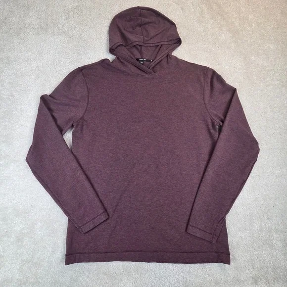 Public Rec Mens Pima Cotton Blend Pullover Hoodie Plum Size M Athleisure Soft