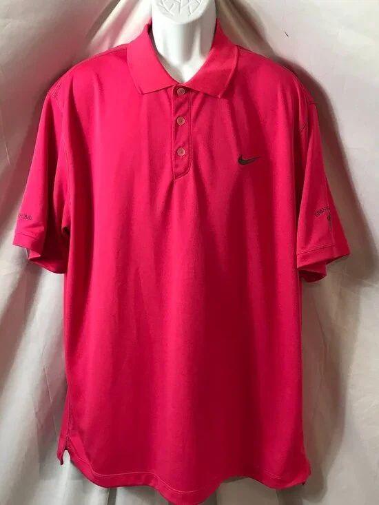Nike Spanish Bay Golf Club Activewear Athletic Sport Cut Polo Shirt