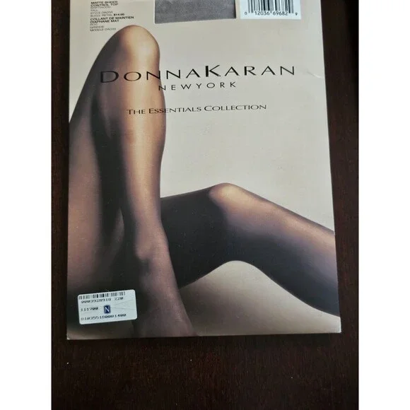Donna Karan New York Matte Sheer Control Top Pantyhose Tall Driftwood OA033 NIP