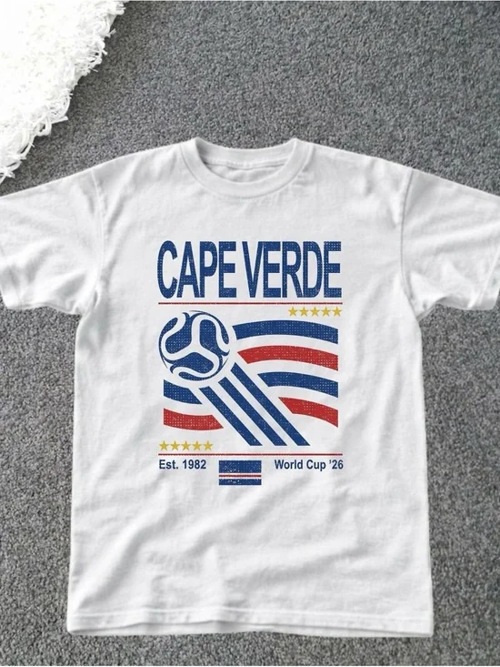 Gildan White CapVerde Soccer Graphic Tee