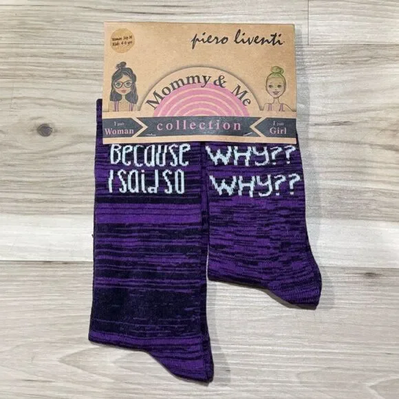 NEW Piero Liventi Set of Mommy and Me Socks