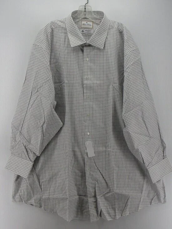 Brooks Brothers Shirt 20 Thomas Mason Madison Luxury Tattersall NEW