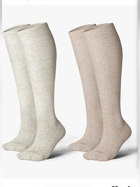 Levsox set of 2 Cotton Compression socks size s/m