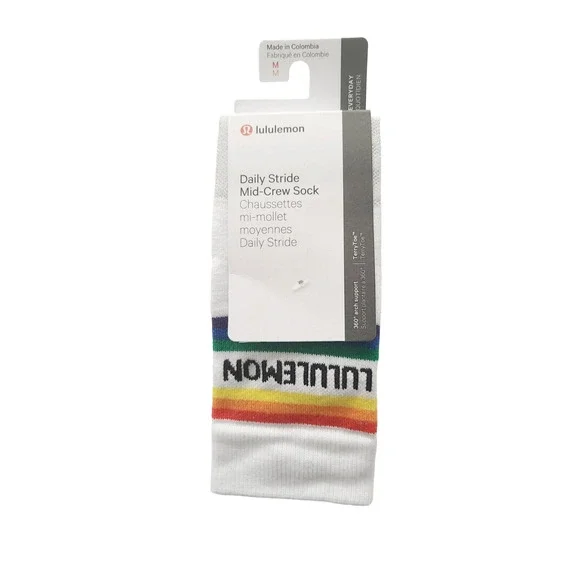 Lululemon Daily Stride Mid-Crew Socks Size M‎