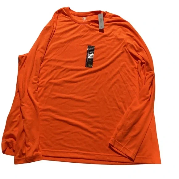 2-Athletic Works Mens‎ 2XL Long Sleeve Driworks Moisture Wicking Tee Shirt