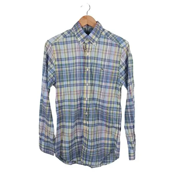 Vineyard Vines Button Down Shirt Mens Small‎ Multi Plaid Slim Fit Whale Shirt