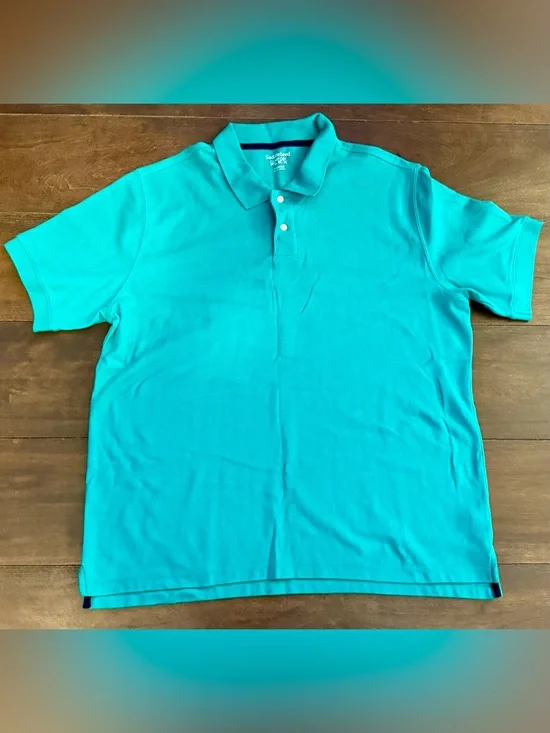 Saddlebred Comfort Flex Men’s XL Teal Polo Shirt Short Sleeve Stretch Golf